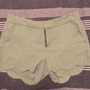 Olive green shorts